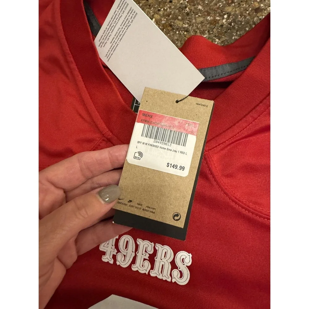 San Francisco 49ers Nike Jersey Mens L Red NFL Football Deebo Samuel Sr 1 2024